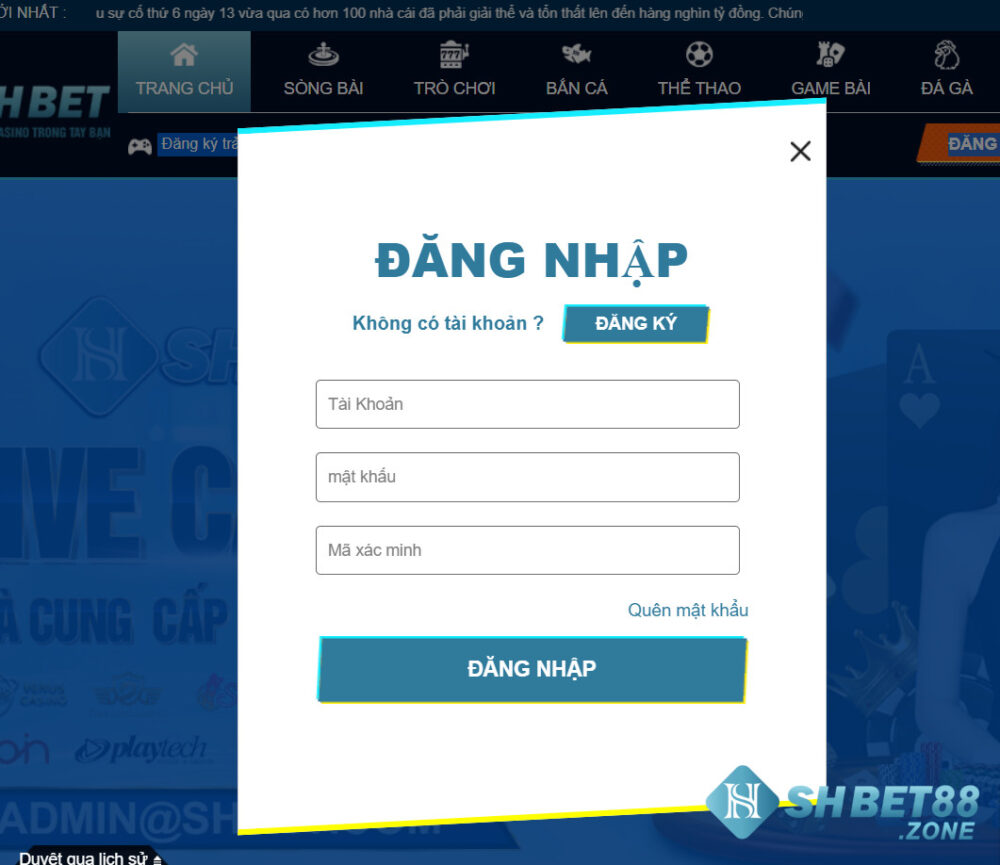 Hướng dẫn cách đăng nhập Shbet nhanh chóng, đơn giản 6 Hướng dẫn chi tiết các bước đăng nhập Shbet